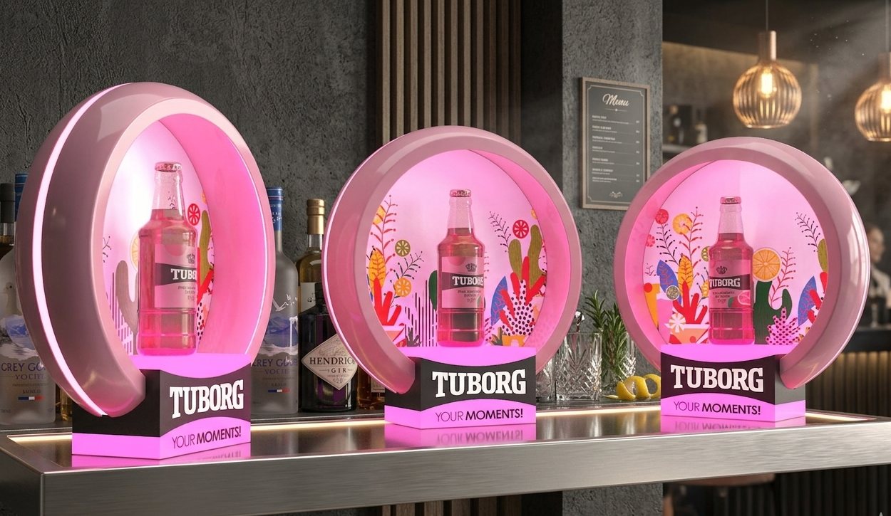 HORECA — Bar Back Display · Tuborg