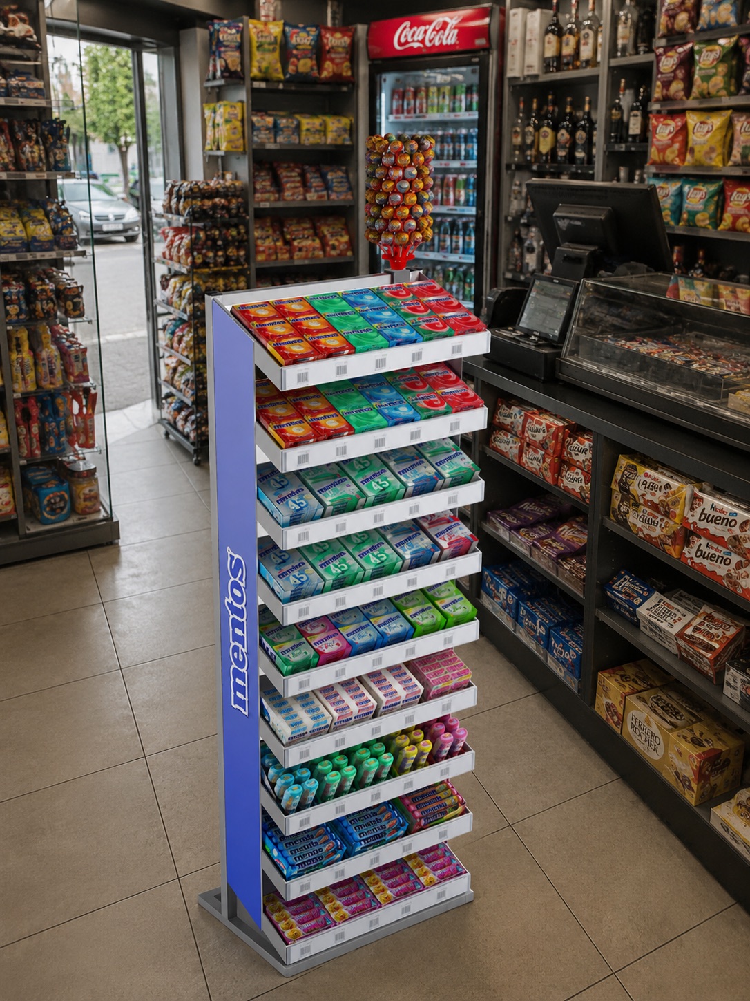 Kiosk & Convenience — Floor Stand · Mentos