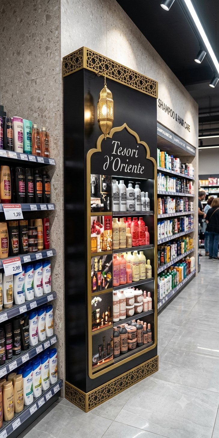 Retail & Beauty — Wall Integration · Tesori d'Oriente