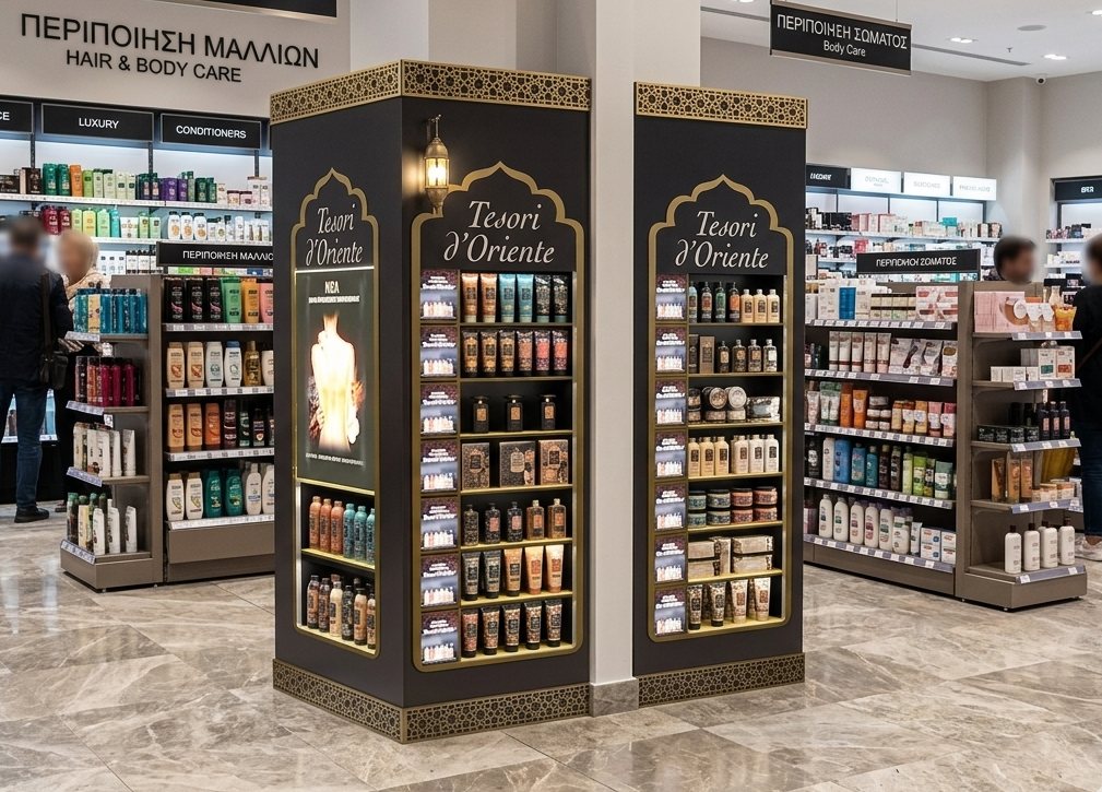 Retail & Beauty — Corner Unit · Tesori d'Oriente